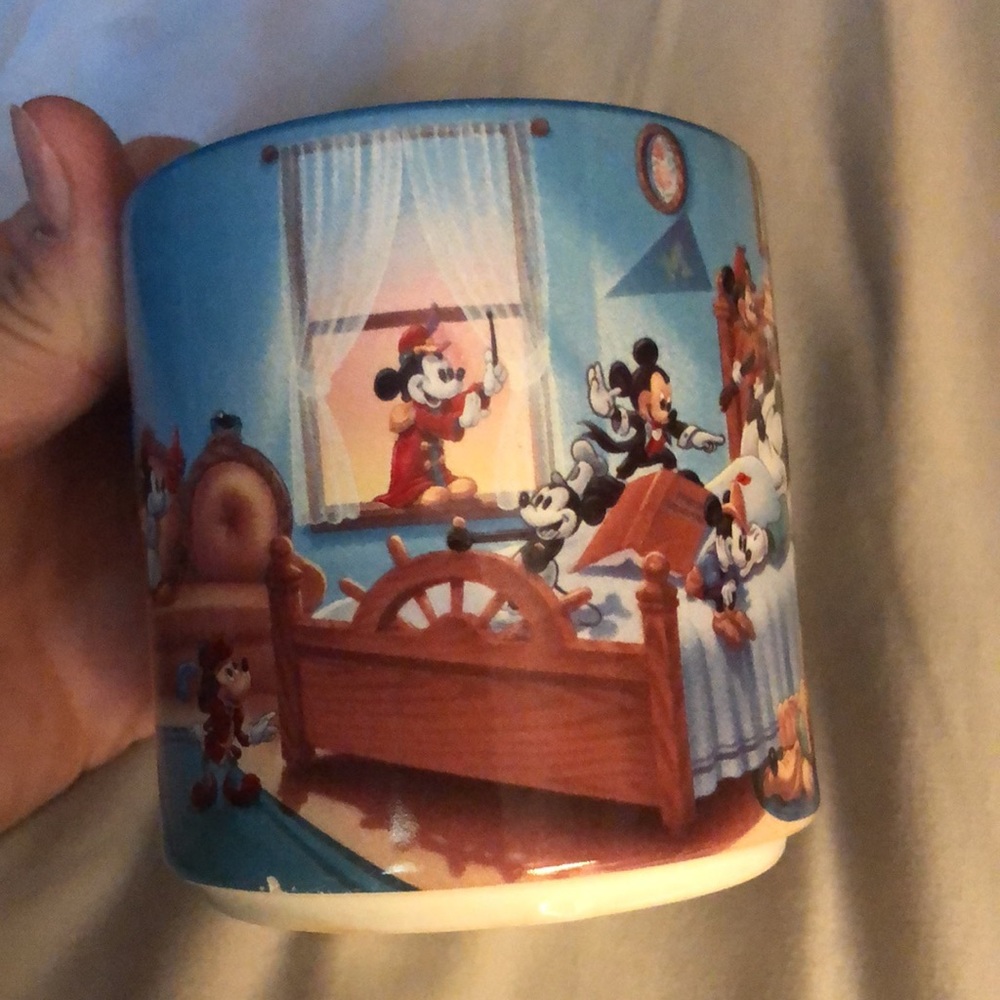 Disney Mickey Mouse Through The Years Coffee Cup Mug Made in Japan Vintage
